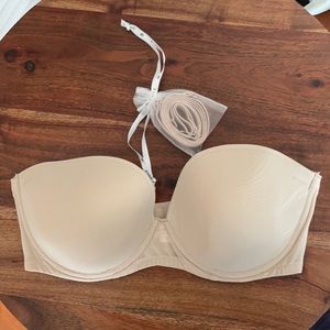 Simone Perele nude strapless bra 32E 32DD